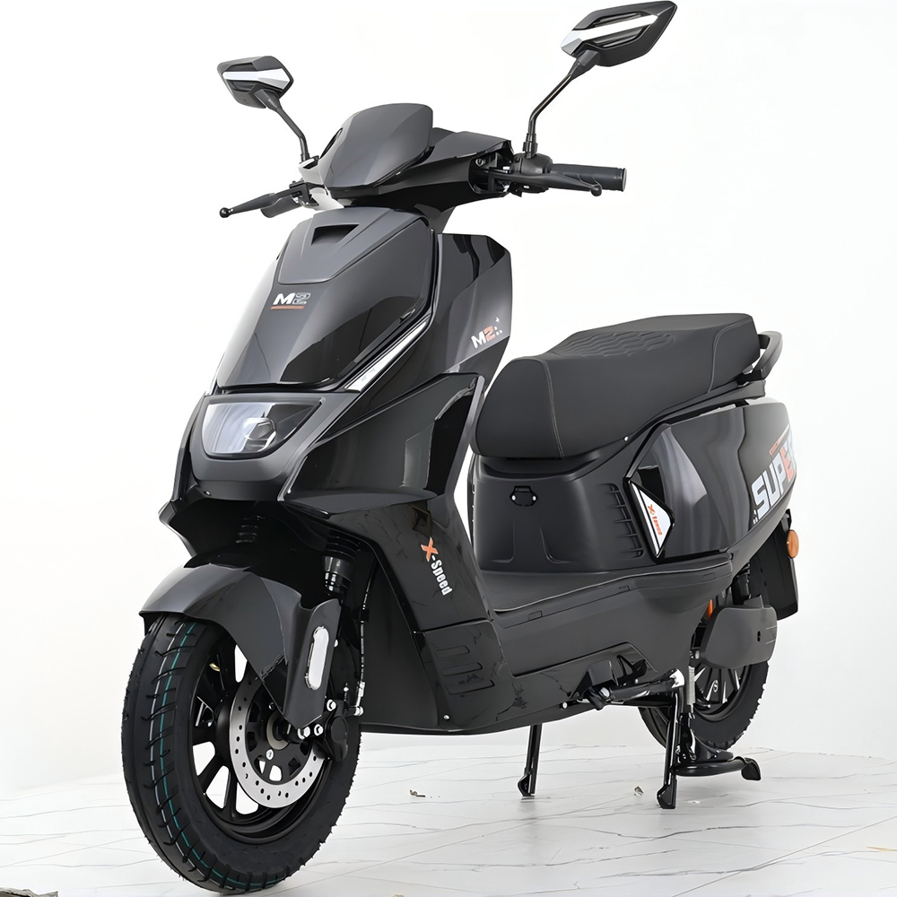 M2  1500W 12 Inch Electric Motorcycle M2, 60V/72V 20-32AH Lead Acid/Lithium Battery E-Scooter, 50-60km/h High Speed Commuter E-Moped with Disc Brake & Full LED Light
