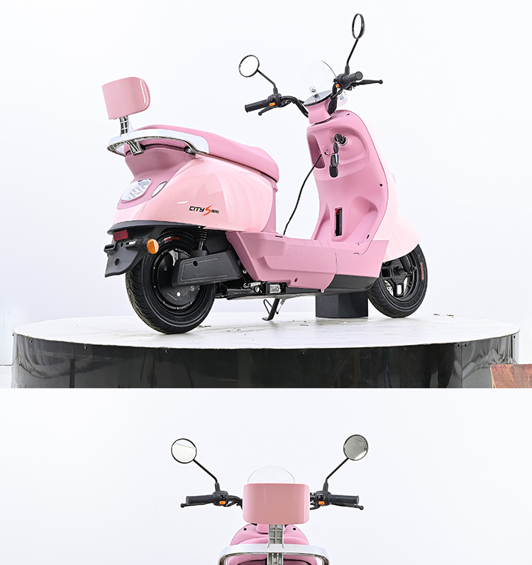 Q3 Electric Scooter 10 Inch, 48V/60V/72V 20AH Lead Acid/Lithium Battery E-Moped, 50-60km/h High Speed Motorcycle with Bluetooth, Reverse Function & Full LED Light