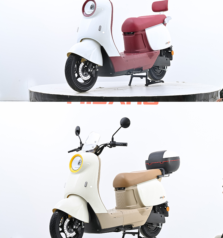 Q3 Electric Scooter 10 Inch, 48V/60V/72V 20AH Lead Acid/Lithium Battery E-Moped, 50-60km/h High Speed Motorcycle with Bluetooth, Reverse Function & Full LED Light