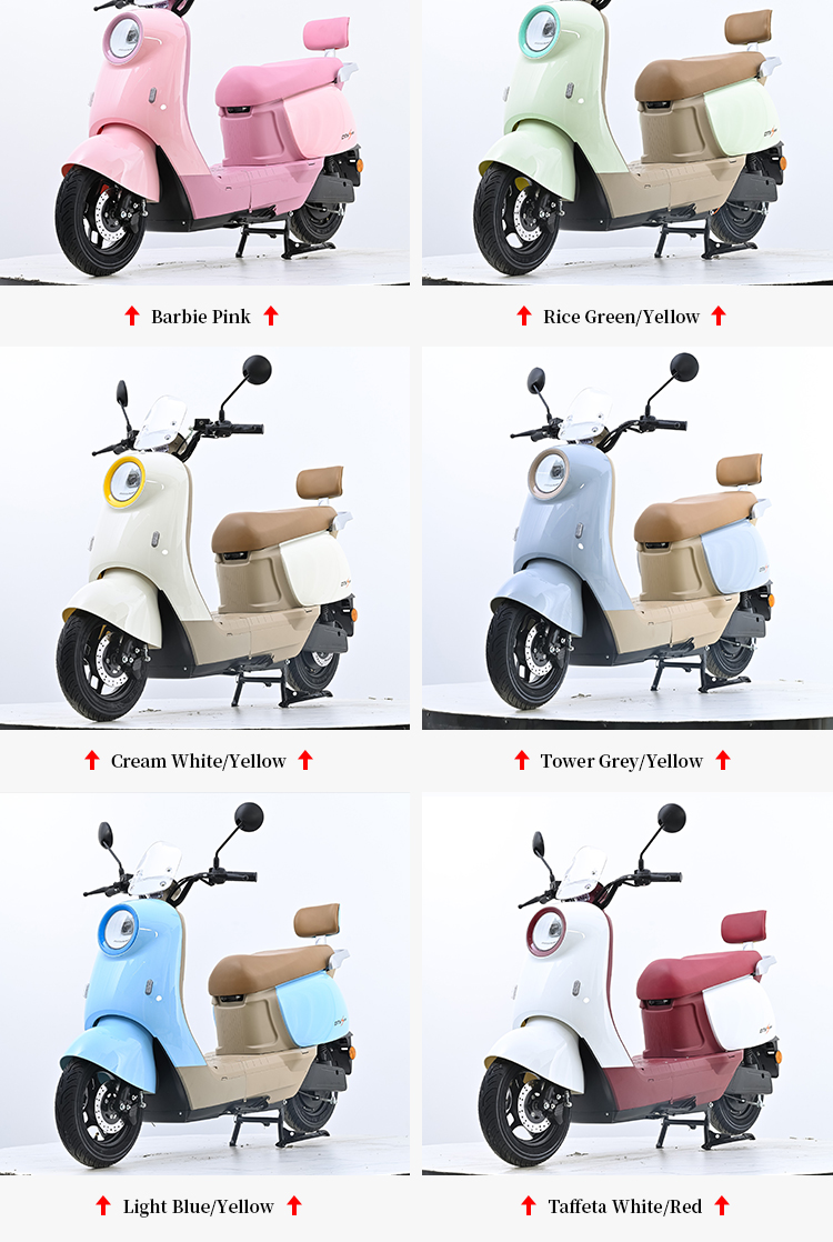 Q3 Electric Scooter 10 Inch, 48V/60V/72V 20AH Lead Acid/Lithium Battery E-Moped, 50-60km/h High Speed Motorcycle with Bluetooth, Reverse Function & Full LED Light