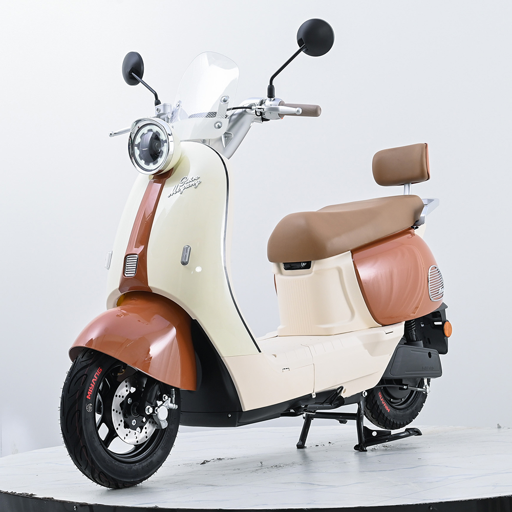 Q6 Bluetooth Electric Scooter 10 Inch, 48V/60V/72V 20AH Lead Acid/Lithium Battery E-Moped, 50-60km/h High Speed Motorcycle with Dual Disc Brake & 70-80km Long Range