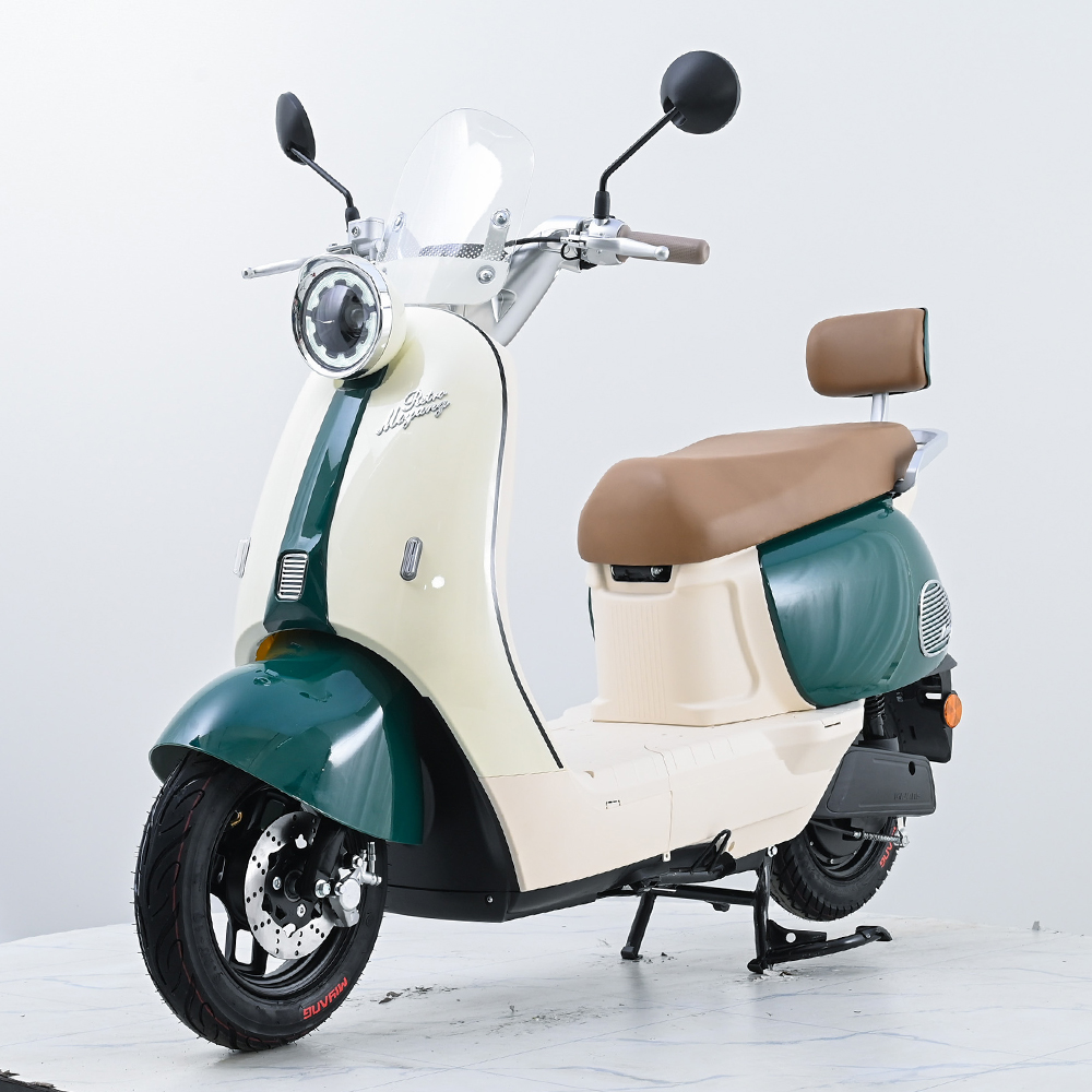 Q6 Bluetooth Electric Scooter 10 Inch, 48V/60V/72V 20AH Lead Acid/Lithium Battery E-Moped, 50-60km/h High Speed Motorcycle with Dual Disc Brake & 70-80km Long Range