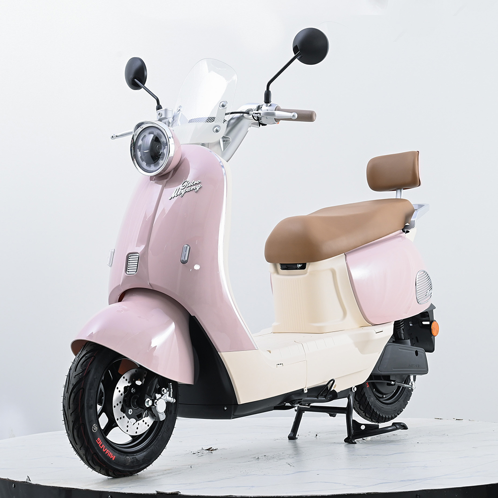 Q6 Bluetooth Electric Scooter 10 Inch, 48V/60V/72V 20AH Lead Acid/Lithium Battery E-Moped, 50-60km/h High Speed Motorcycle with Dual Disc Brake & 70-80km Long Range