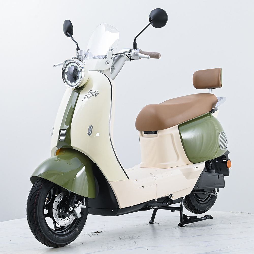 Q6 Bluetooth Electric Scooter 10 Inch, 48V/60V/72V 20AH Lead Acid/Lithium Battery E-Moped, 50-60km/h High Speed Motorcycle with Dual Disc Brake & 70-80km Long Range