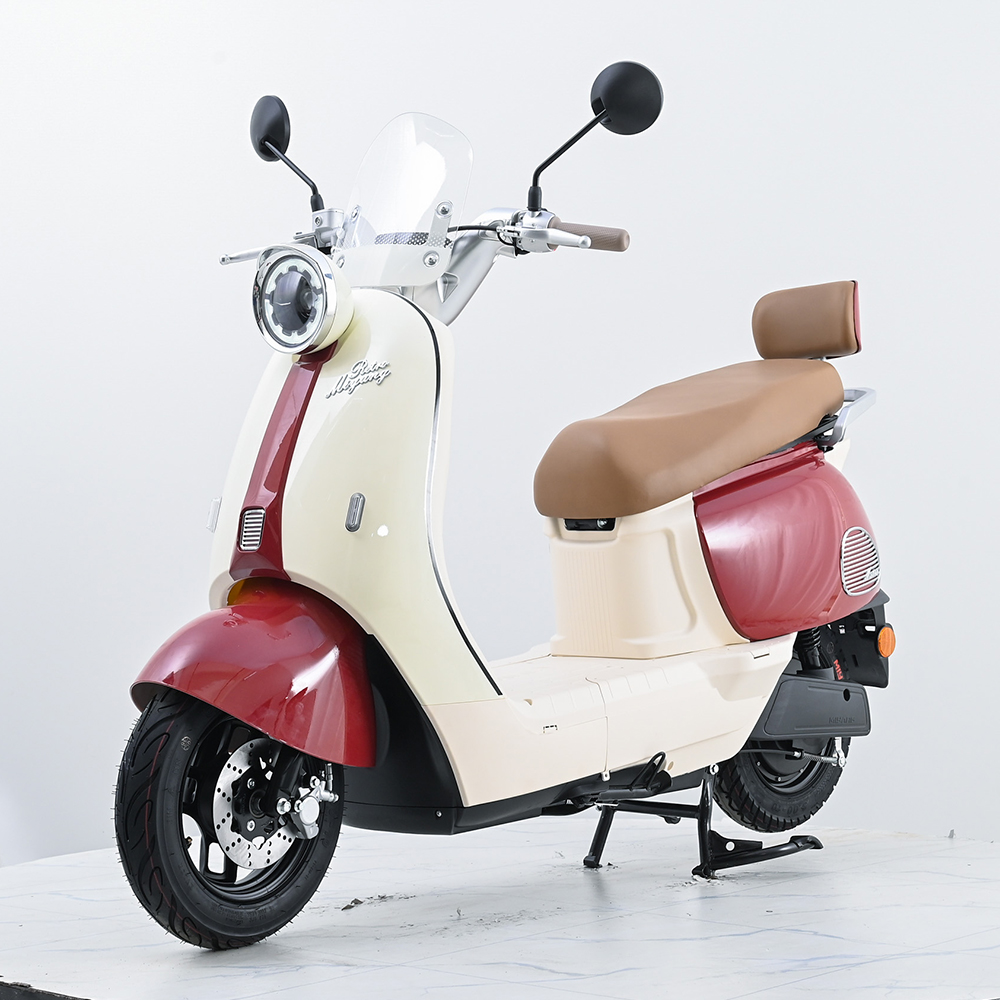 Q6 Bluetooth Electric Scooter 10 Inch, 48V/60V/72V 20AH Lead Acid/Lithium Battery E-Moped, 50-60km/h High Speed Motorcycle with Dual Disc Brake & 70-80km Long Range